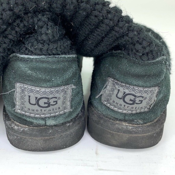 UGG Australia Womens Black Classic Cardy Sz 6 - Picture 4 of 6